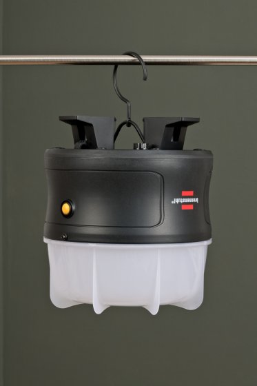 Brennenstuhl Akku LED Baustrahler mit 360° Rundumbeleuchtung / Bauscheinwerfer 30W (mit Li-lon Akku, LED Arbeitsleuchte mit blendfreiem Licht, mit Ein-/Ausschalter)