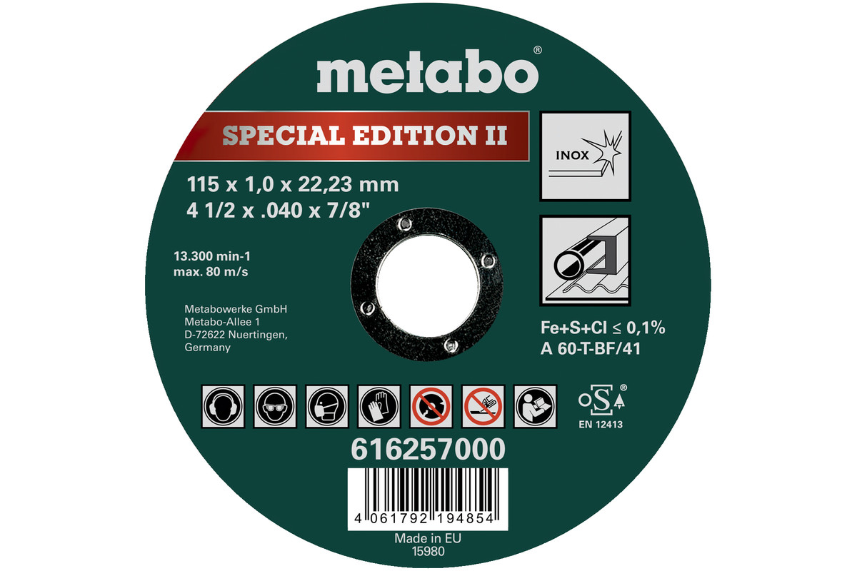 Special Edition II 115x1,0x22,23 mm Inox