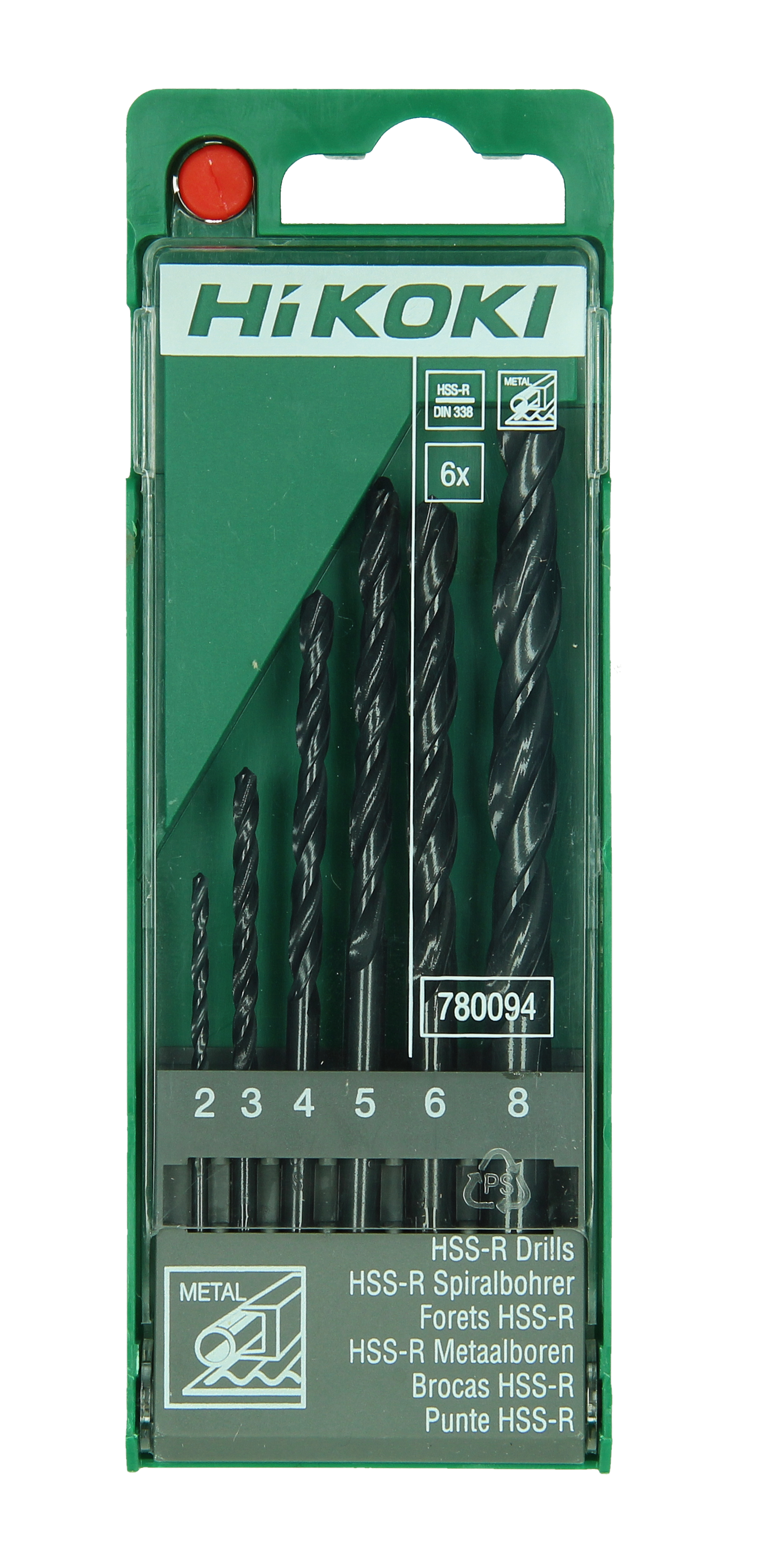 Hikoki Metall-Bohrerkassette 6-teilig HSS-R / -780094