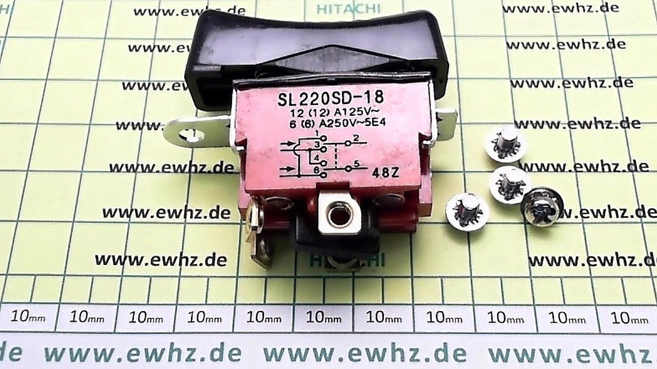 Hitachi Schalter WH14,WH16,WR16SA,WR22SA - 320528 Artikel nicht mehr leiferbar