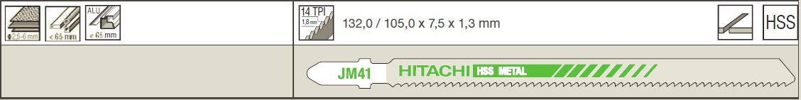 Hitachi Stichsägeblatt JM41  (5St.)   750015