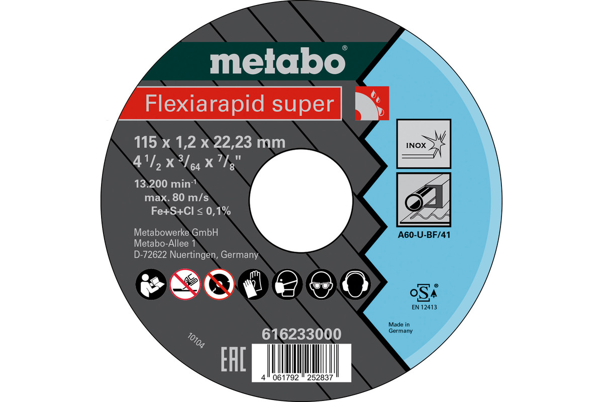 Flexiarapid super115x1,2x22,23 Inox,TF41
