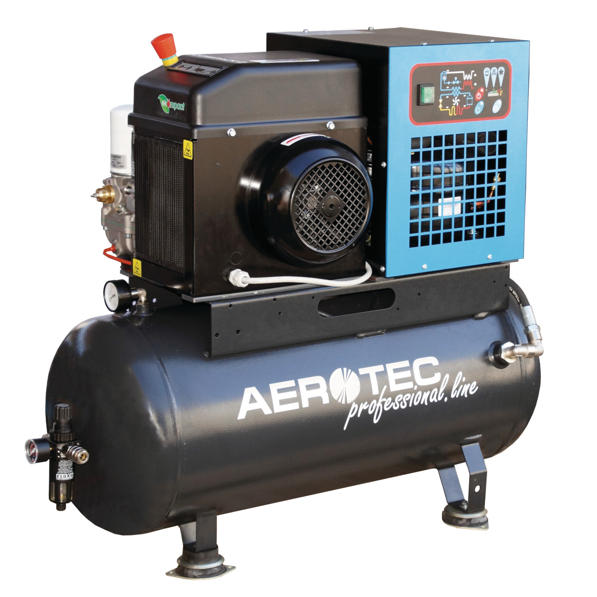 AEROTEC Schraubenkompressor 2 TR - 90L PRO mit Trockner - 400 Volt - 150162012