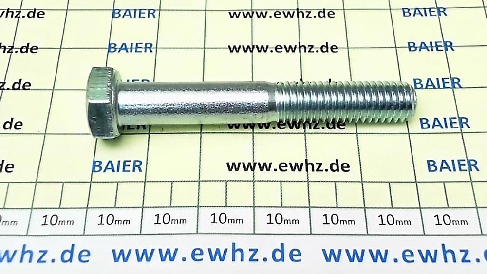 Baier Sechskant-Schraube M8x55mm DIN931 galv. -6739