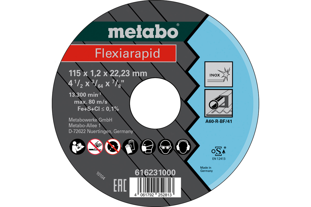Flexiarapid 115x1,2x22,23 Inox, TF 41