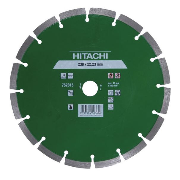 Hitachi Diamantscheibe 115mm X 22,2 X 10,00 mm -752811