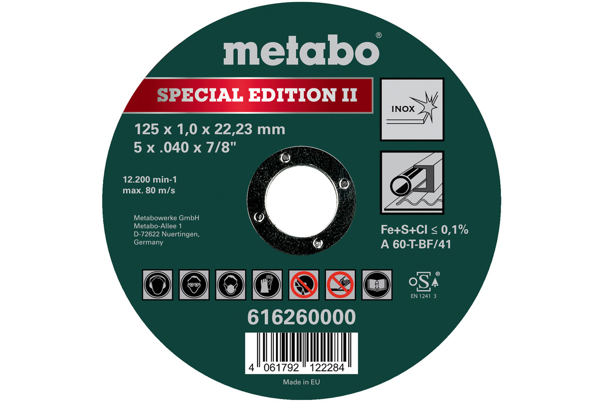 Special Edition II 125x1,0x22,23 mm Inox