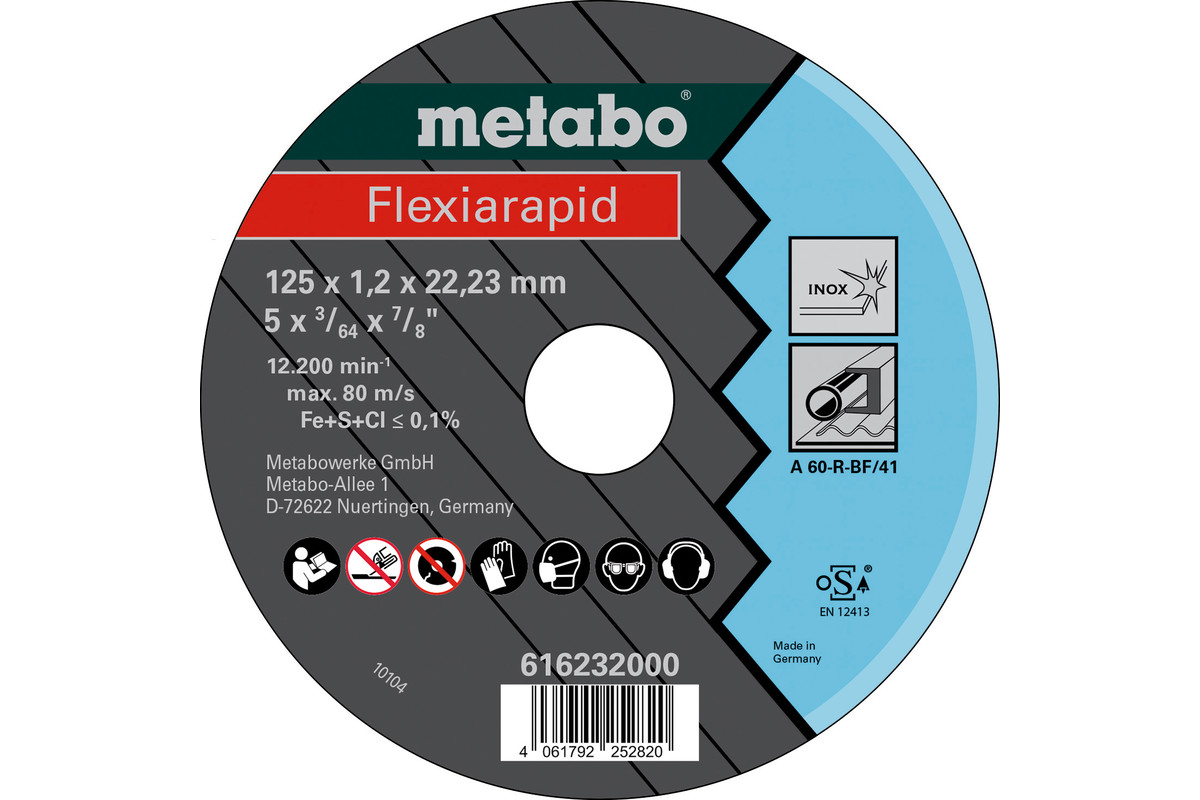 Flexiarapid 125x1,2x22,23 Inox, TF 41