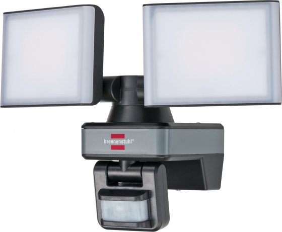 Brennenstuhl brennenstuhl®Connect WiFi LED Duo Strahler WFD 3050 P (LED Außenstrahler 30W, 3500lm, IP54, diverse Lichtfunktionen über App steuerbar, mit Bewegungsmelder)