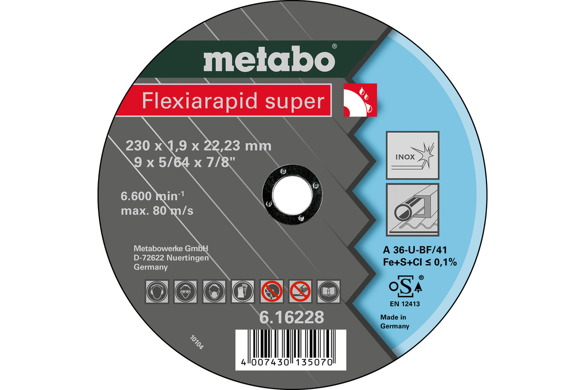 Flexiarapid super 230x1,9x22,23 Inox