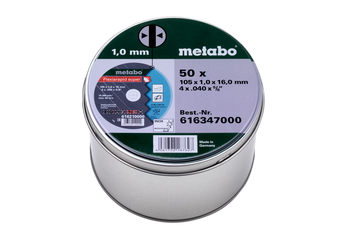 50 Flexiarapid super 105x1,0x16 Inox