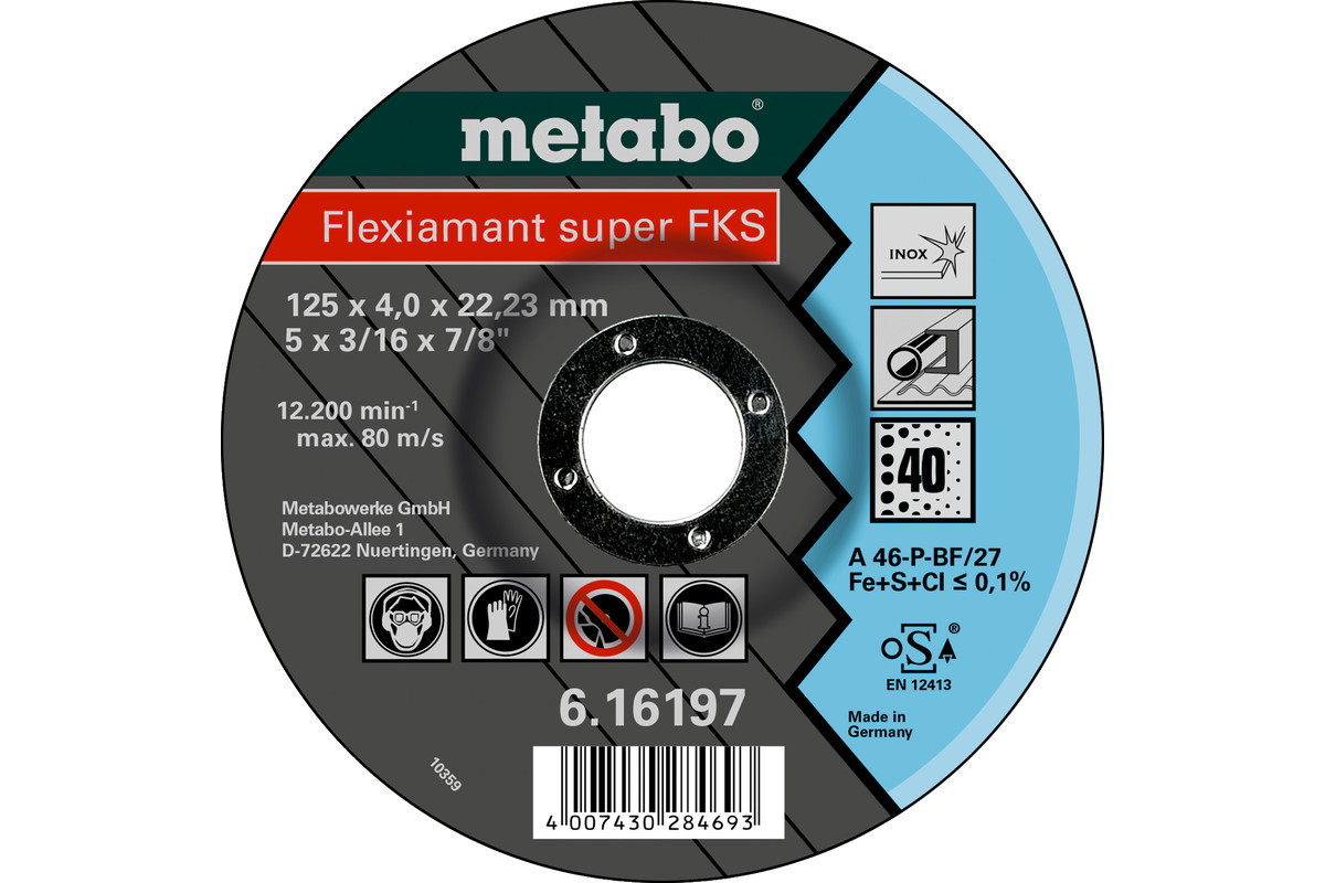 Flex.super FKS 60 125x4,0x22,23 Inox