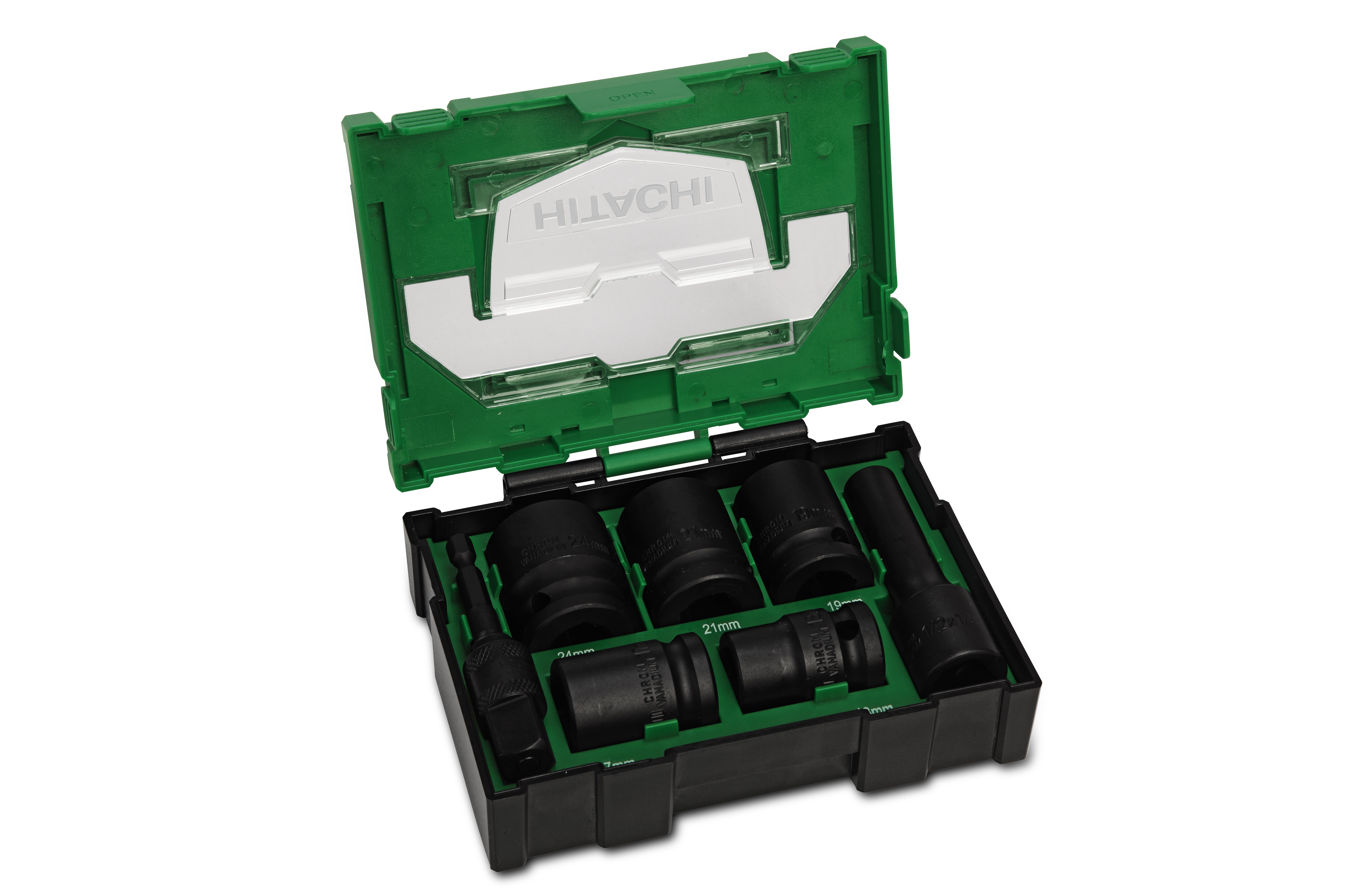 Hitachi Kraftstecknuss Box 1/2" 7 teilig  -40030025