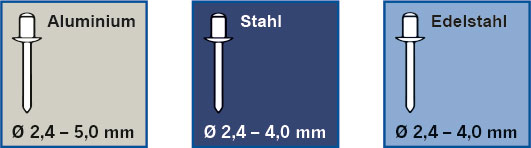 Projahn PROFI-Blindnietvorsatz-Adapter ohne Haltegriff Zur Verarbeitung von Blindnieten der Durchmesser 2,4 / 3,0 / 3,2 / 4,0 / 4,8 /5,0 mm Professional -398063