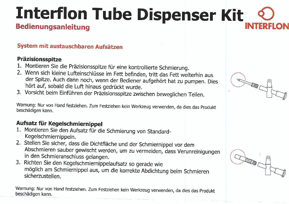 Interflon Fett Dosierer Dispenser Kit / -7407