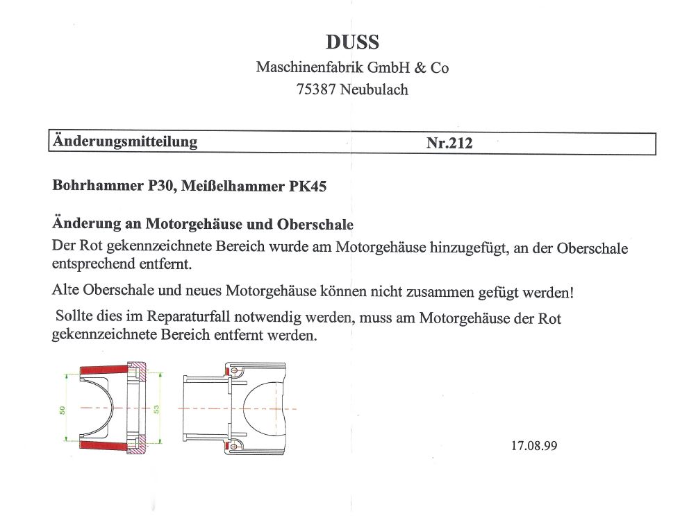 PK45-60 DUSS Motorgehäuse -25032