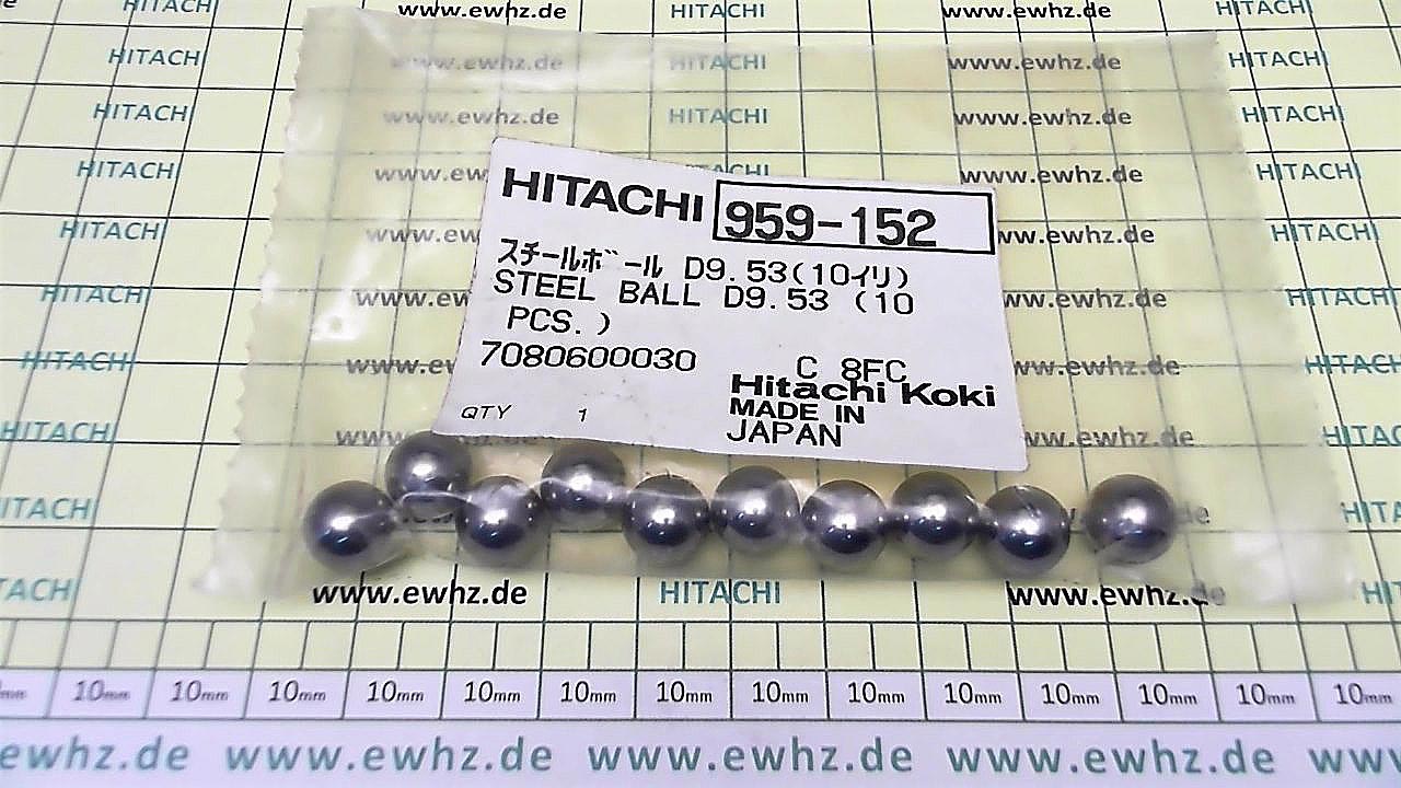 Hikoki, Hitachi Stahlkugel D9.53mm (10ST) - 959152