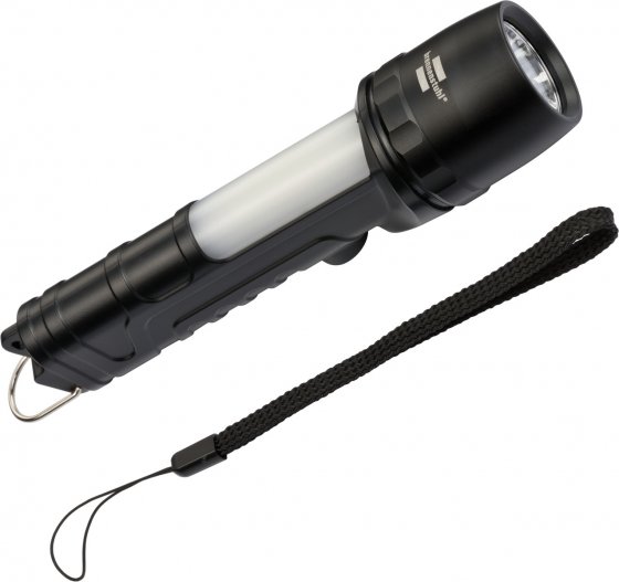 Brennenstuhl LuxPremium LED-Taschenlampe THL 300 / Batteriebetriebene Taschenleuchte mit Seitenlicht (CREE LED + COB LED, bis zu 30h Leuchtdauer, 8 Modi, 360+240 lm, IP54)
