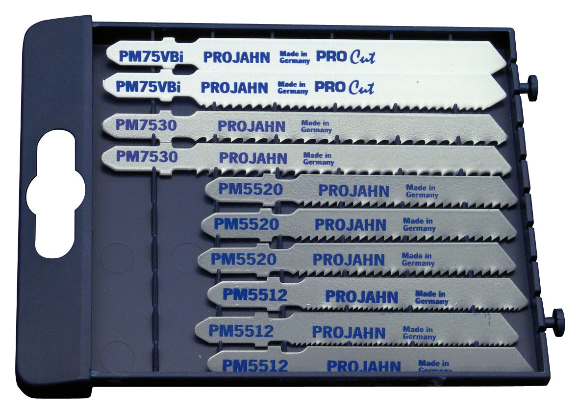 Projahn MetallPRO Stichsägeblätter Set 10-tlg. für Metall 55 + 75 mm mit Einnockenschaft Professional / -63002