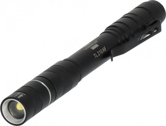 Brennenstuhl Akku Taschenlampe LED LuxPremium TL 210 AF/Handlampe mit heller Osram-LED (200lm, bis zu 13h Leuchtdauer, fremdkörper- und spritzwassergeschützt IP44)