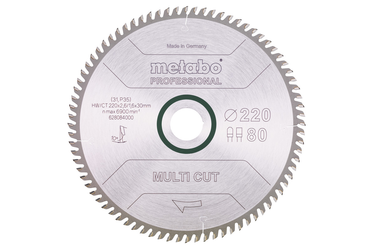 MultiCutProf 220x30, 80 FZ/TZ 10°