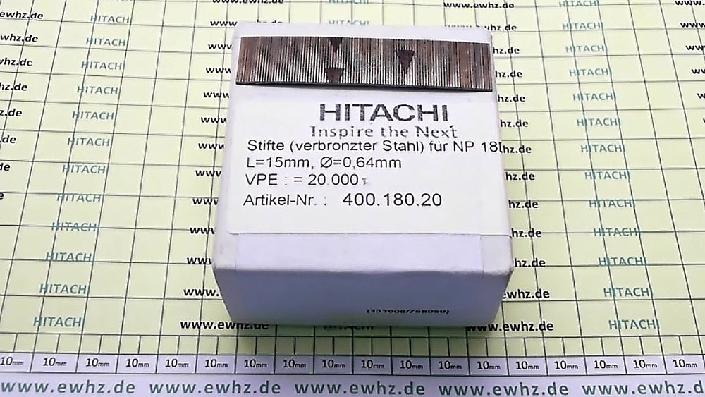 Hitachi Stifte 15mm (verbronzter Stahl) für NP18DSL -40018020